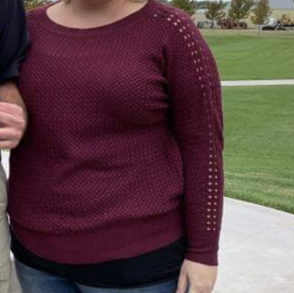 Lane Bryant Burgundy Sweater